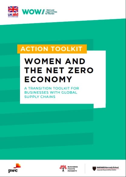 ACTION TOOLKIT: Women and the Net Zero Economy