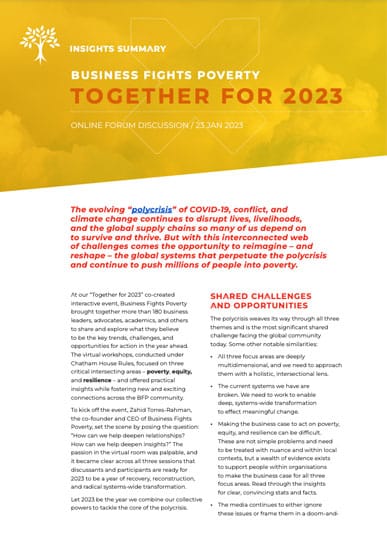 Together for 2023: Insights Summary