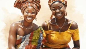 Two women from Ghana Sustainable Shea butter