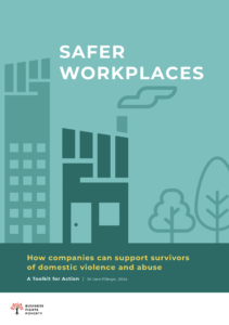 Report cover with the words safer workplaces