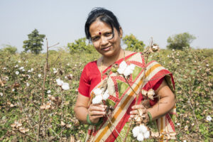 Female Indian Cotton Farmer - Sustainable cotton Farming